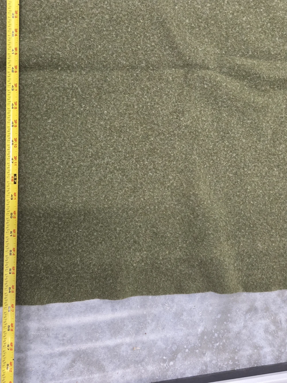 Vintage US Military Olive Green Wool Blanket 71